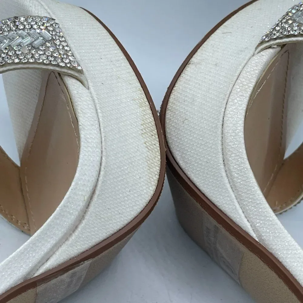 Dream Pairs High Heeled Ankle Strap Rhinestone Embellished Shoes 6
